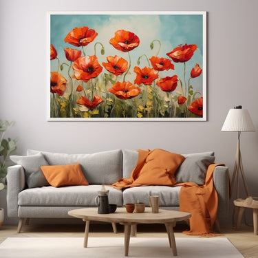 Poppy Oil Painting on Canvas